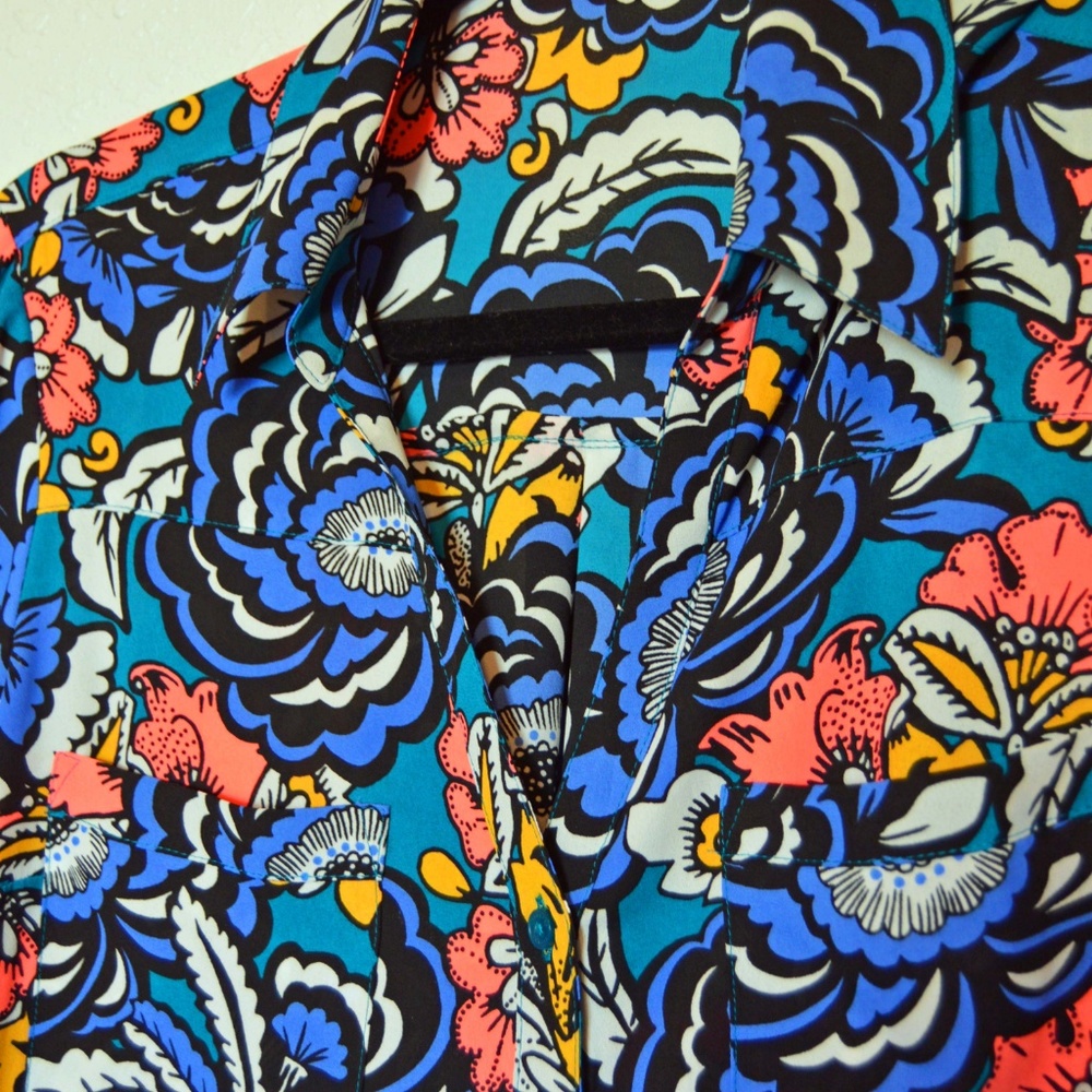 Express Floral Print Portofino Shirt...YASSS!